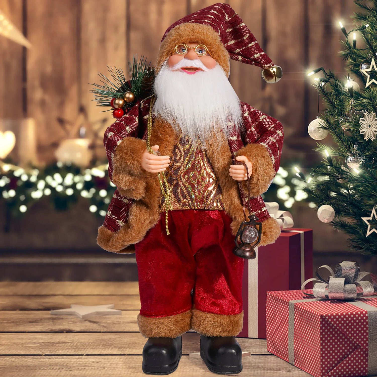 Santa Claus Doll Xmas Party Home Decor