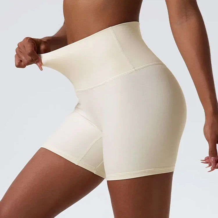 Women Yoga Clothing Push Up Gym Shorts High Waist