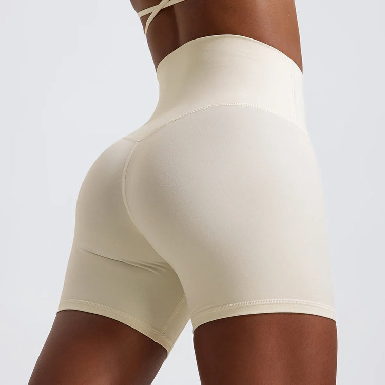 Women Yoga Clothing Push Up Gym Shorts High Waist
