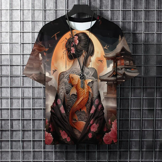Tattood T-Shirt For Men 3d Printed Unisex Short Sleeved Tshirt Tattoor Clothes Oversized Streetwear Shirt Cosplay Men&