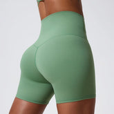 Women Yoga Clothing Push Up Gym Shorts High Waist