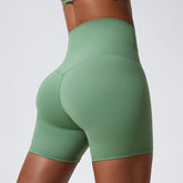 Women Yoga Clothing Push Up Gym Shorts High Waist